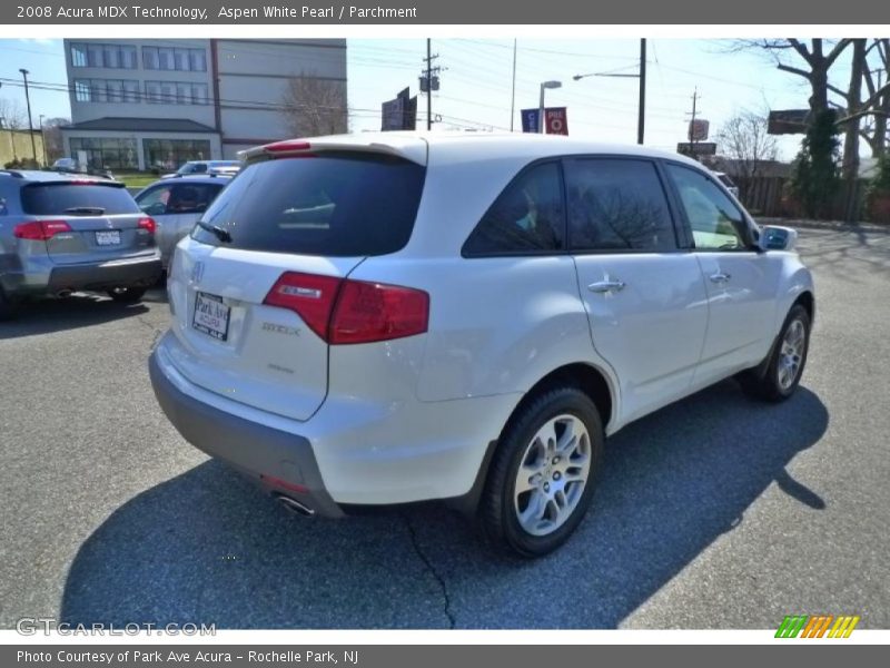 Aspen White Pearl / Parchment 2008 Acura MDX Technology
