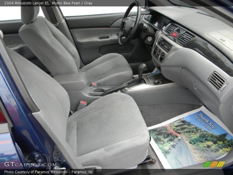 Mystic Blue Pearl / Gray 2004 Mitsubishi Lancer ES