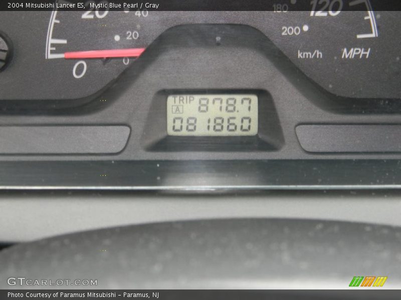 Mystic Blue Pearl / Gray 2004 Mitsubishi Lancer ES