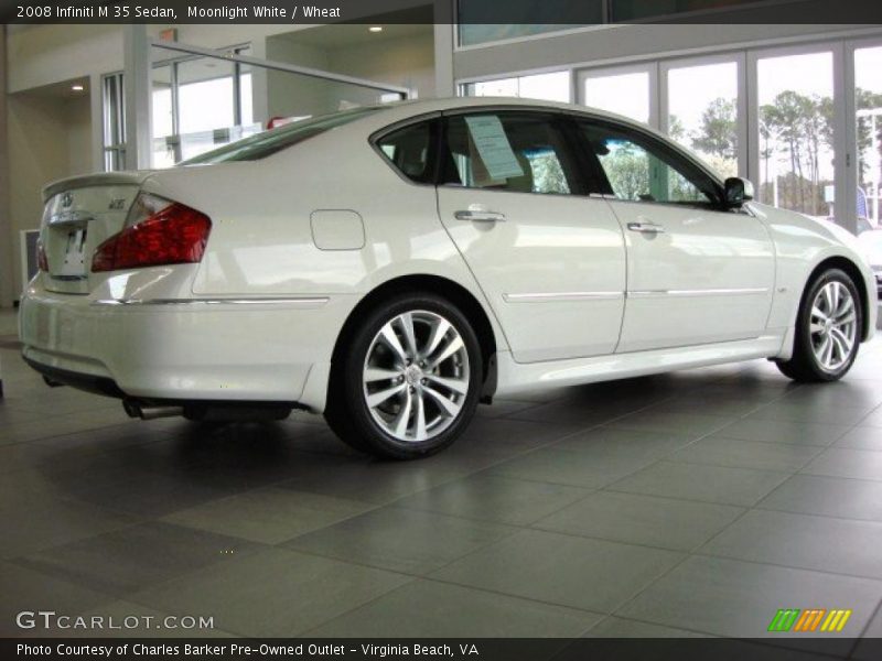 Moonlight White / Wheat 2008 Infiniti M 35 Sedan