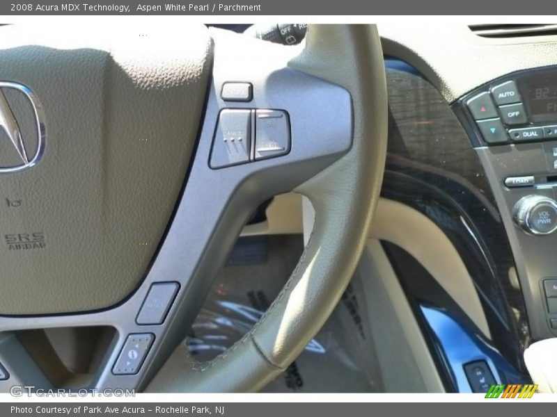 Aspen White Pearl / Parchment 2008 Acura MDX Technology