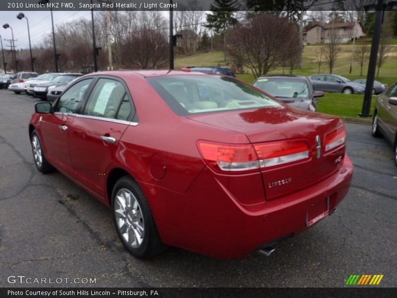 Sangria Red Metallic / Light Camel 2010 Lincoln MKZ FWD