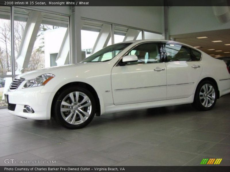 Moonlight White / Wheat 2008 Infiniti M 35 Sedan