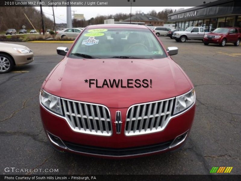 Sangria Red Metallic / Light Camel 2010 Lincoln MKZ FWD