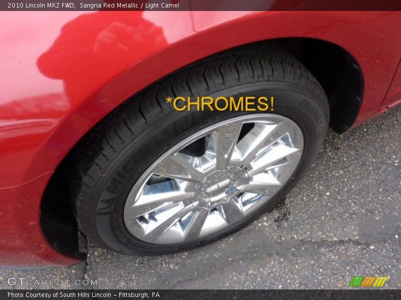 Sangria Red Metallic / Light Camel 2010 Lincoln MKZ FWD