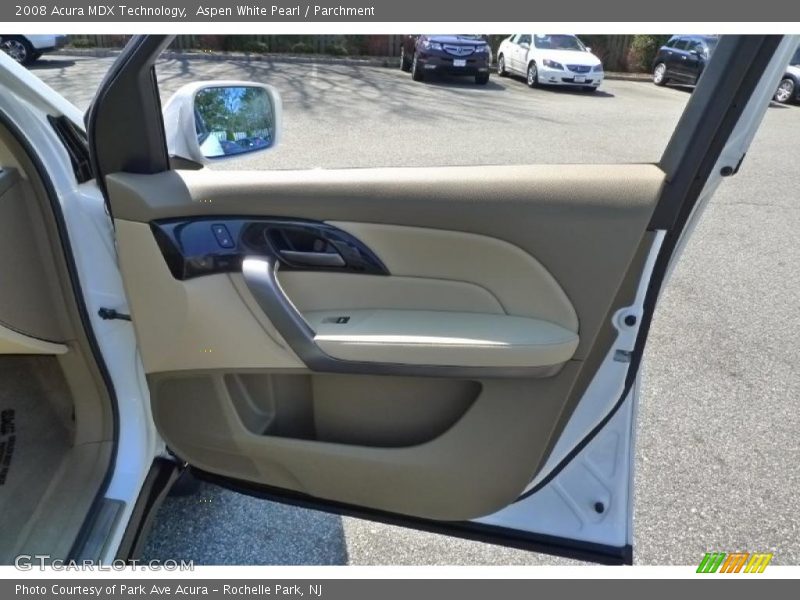 Aspen White Pearl / Parchment 2008 Acura MDX Technology