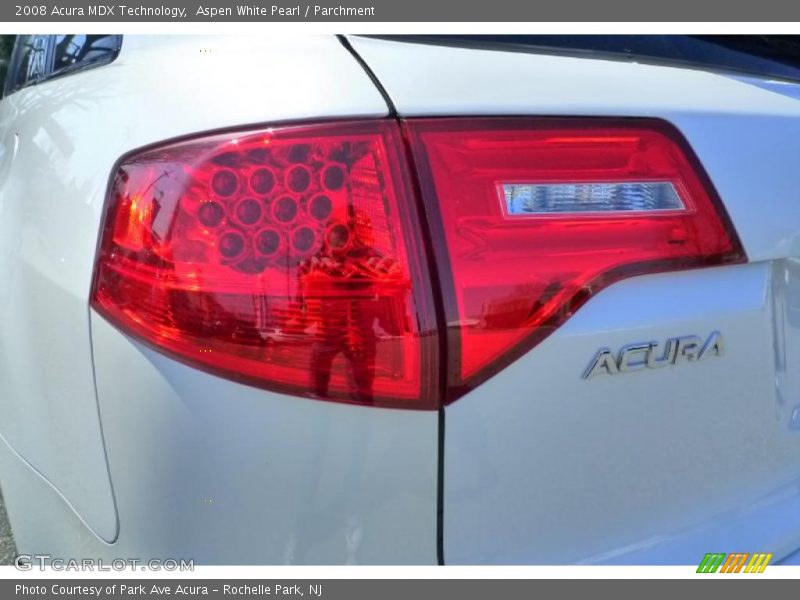 Aspen White Pearl / Parchment 2008 Acura MDX Technology