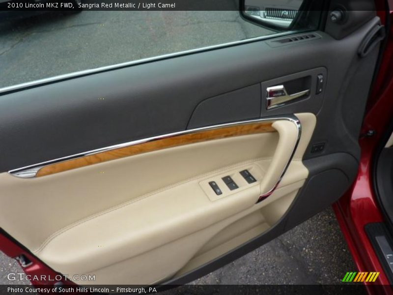 Sangria Red Metallic / Light Camel 2010 Lincoln MKZ FWD