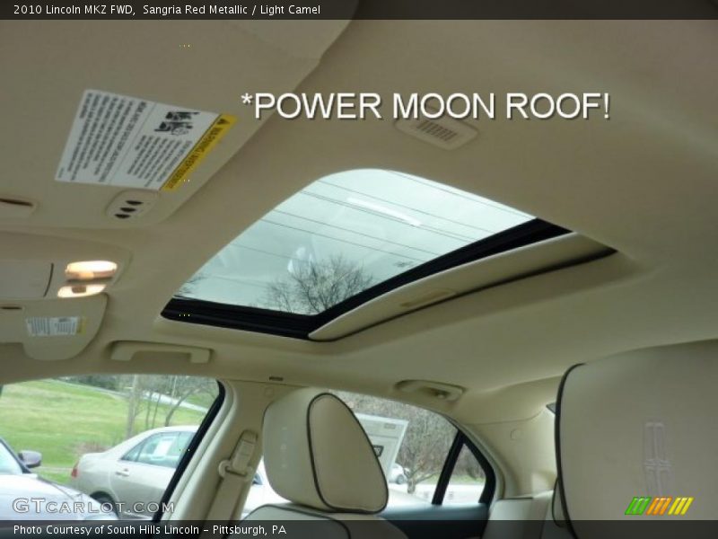 Sangria Red Metallic / Light Camel 2010 Lincoln MKZ FWD