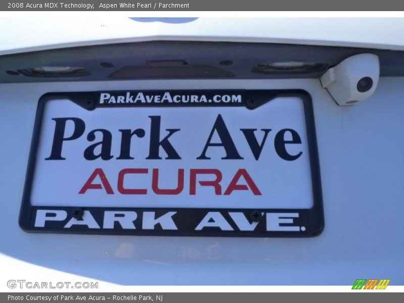 Aspen White Pearl / Parchment 2008 Acura MDX Technology