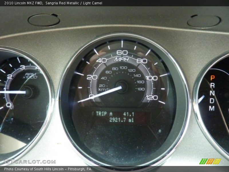 Sangria Red Metallic / Light Camel 2010 Lincoln MKZ FWD