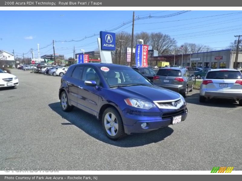 Royal Blue Pearl / Taupe 2008 Acura RDX Technology