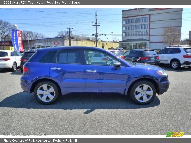 Royal Blue Pearl / Taupe 2008 Acura RDX Technology