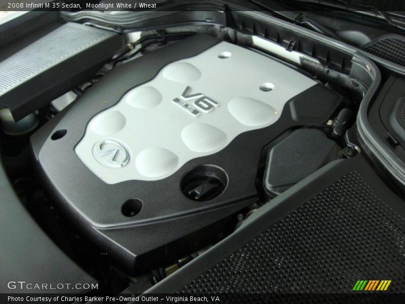 Moonlight White / Wheat 2008 Infiniti M 35 Sedan