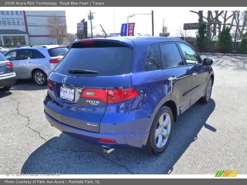 Royal Blue Pearl / Taupe 2008 Acura RDX Technology