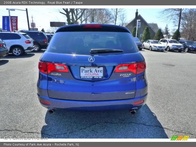 Royal Blue Pearl / Taupe 2008 Acura RDX Technology