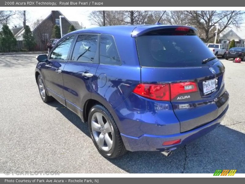 Royal Blue Pearl / Taupe 2008 Acura RDX Technology