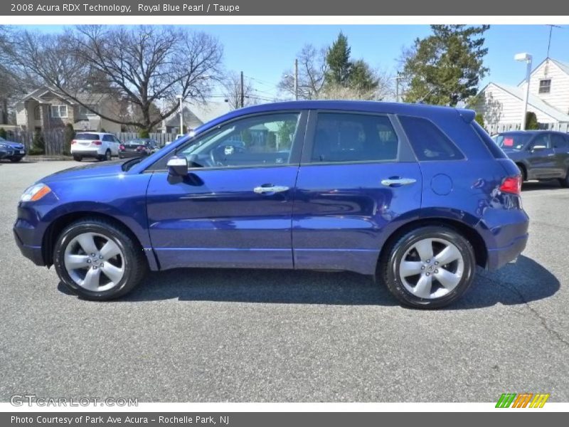 Royal Blue Pearl / Taupe 2008 Acura RDX Technology