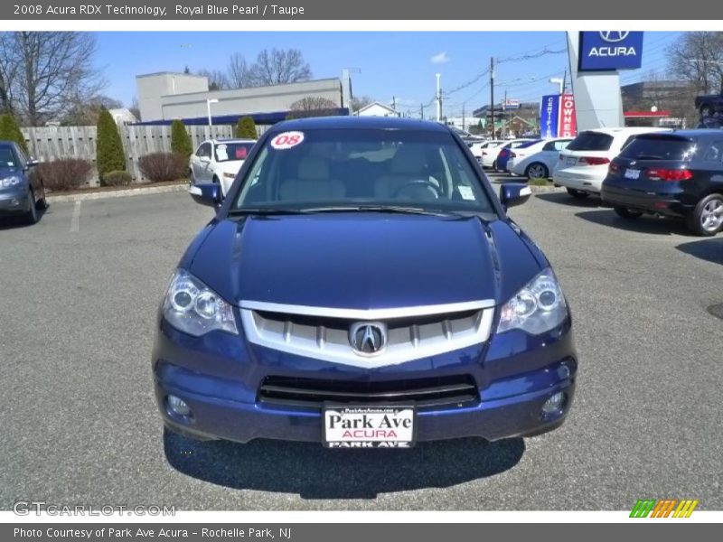 Royal Blue Pearl / Taupe 2008 Acura RDX Technology