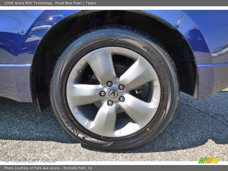 Royal Blue Pearl / Taupe 2008 Acura RDX Technology