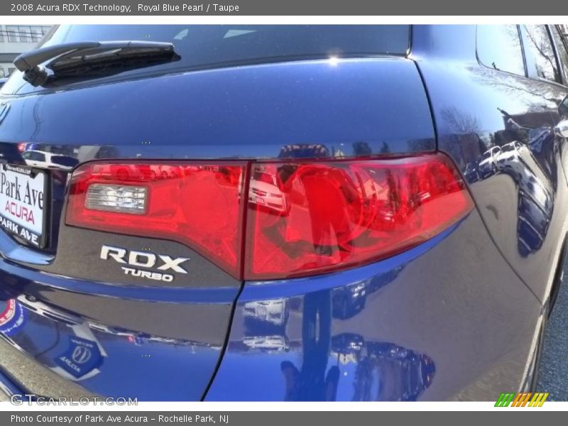 Royal Blue Pearl / Taupe 2008 Acura RDX Technology