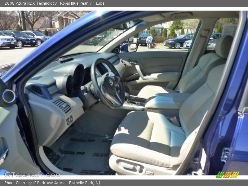 Royal Blue Pearl / Taupe 2008 Acura RDX Technology