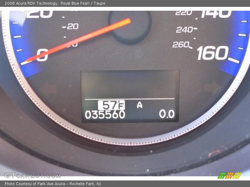 Royal Blue Pearl / Taupe 2008 Acura RDX Technology