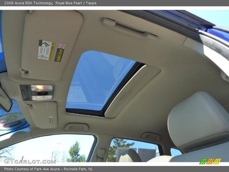 Royal Blue Pearl / Taupe 2008 Acura RDX Technology