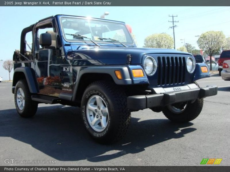 Patriot Blue Pearl / Dark Slate Gray 2005 Jeep Wrangler X 4x4