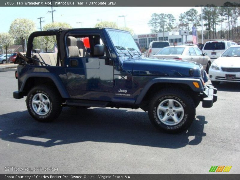 Patriot Blue Pearl / Dark Slate Gray 2005 Jeep Wrangler X 4x4