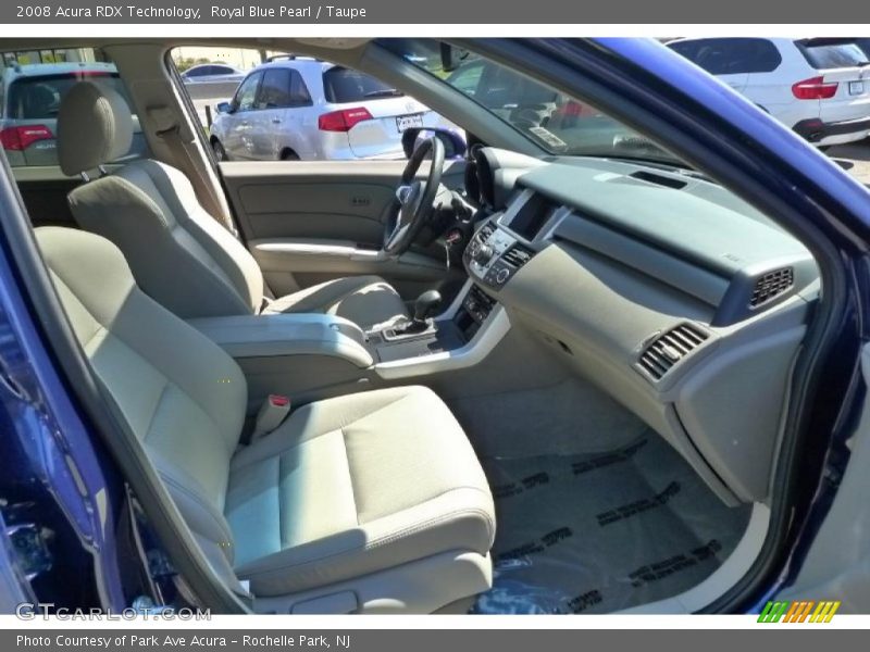 Royal Blue Pearl / Taupe 2008 Acura RDX Technology