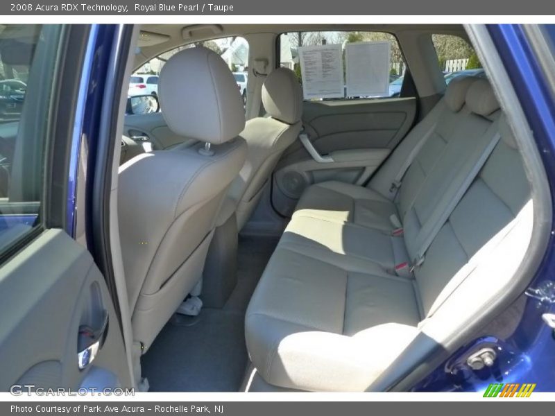 Royal Blue Pearl / Taupe 2008 Acura RDX Technology