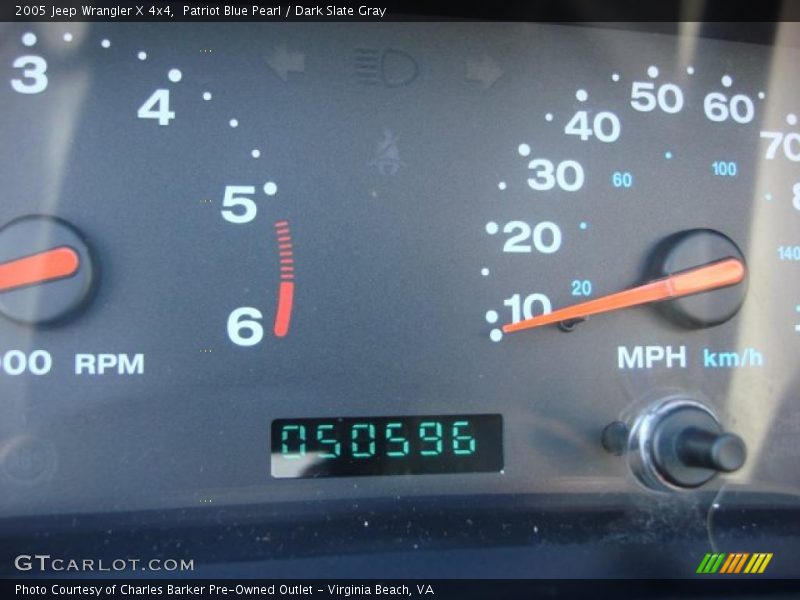 Patriot Blue Pearl / Dark Slate Gray 2005 Jeep Wrangler X 4x4