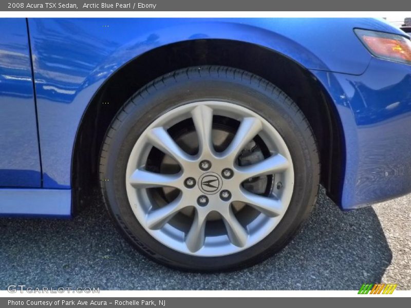 Arctic Blue Pearl / Ebony 2008 Acura TSX Sedan
