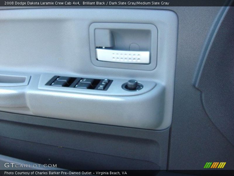 Brilliant Black / Dark Slate Gray/Medium Slate Gray 2008 Dodge Dakota Laramie Crew Cab 4x4