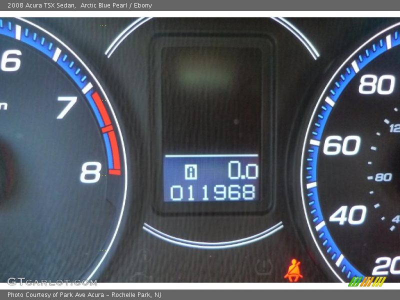 Arctic Blue Pearl / Ebony 2008 Acura TSX Sedan