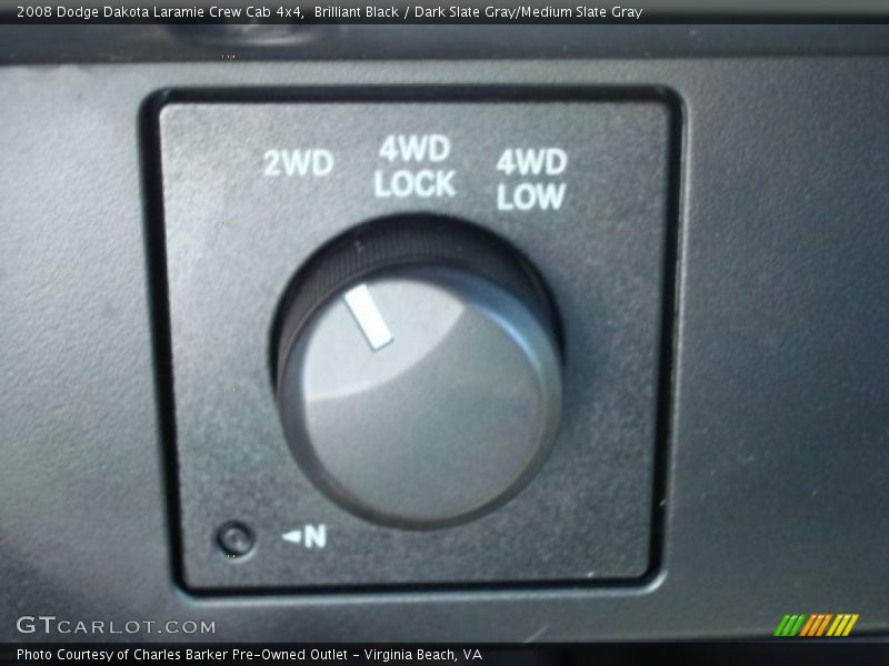 Brilliant Black / Dark Slate Gray/Medium Slate Gray 2008 Dodge Dakota Laramie Crew Cab 4x4