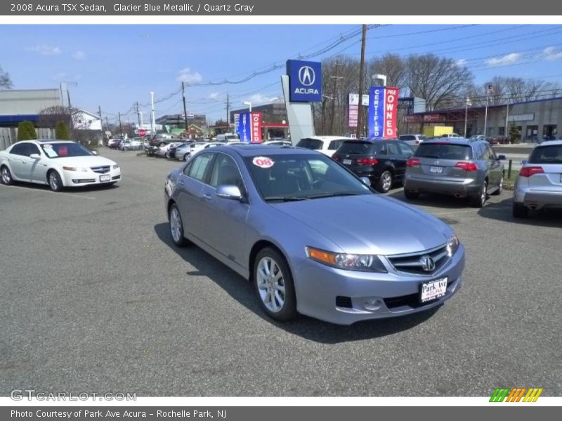 Glacier Blue Metallic / Quartz Gray 2008 Acura TSX Sedan
