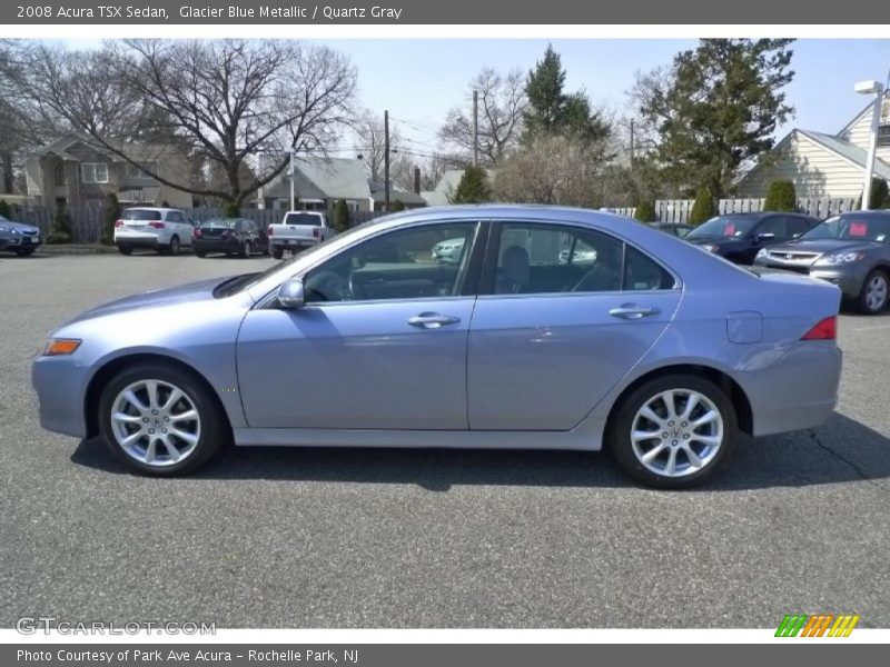 Glacier Blue Metallic / Quartz Gray 2008 Acura TSX Sedan