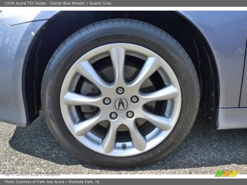 Glacier Blue Metallic / Quartz Gray 2008 Acura TSX Sedan