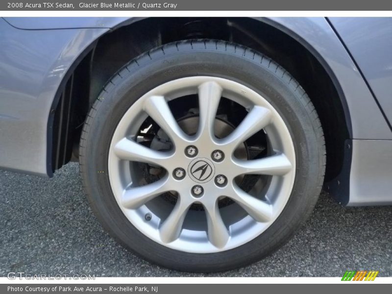 Glacier Blue Metallic / Quartz Gray 2008 Acura TSX Sedan
