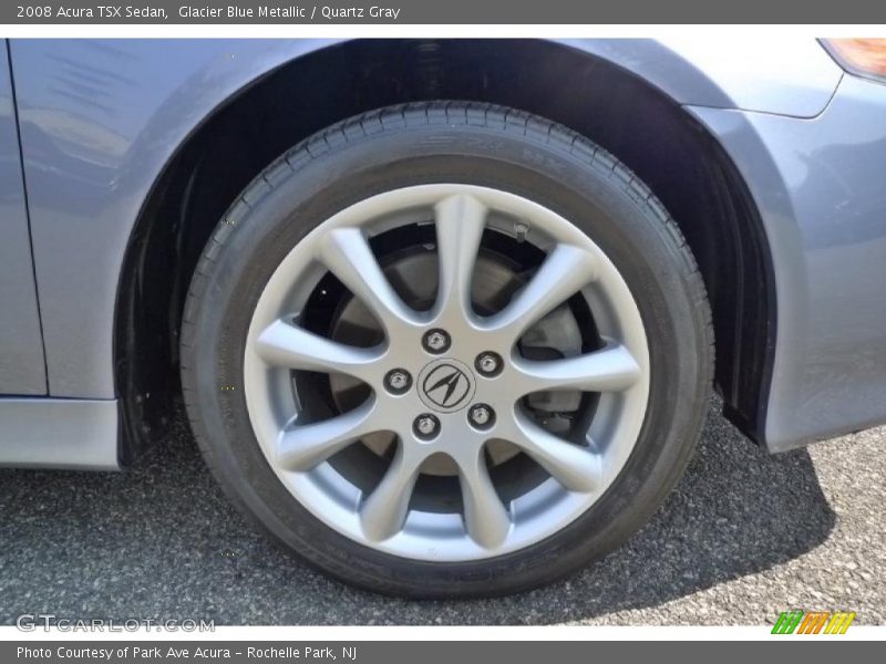 Glacier Blue Metallic / Quartz Gray 2008 Acura TSX Sedan