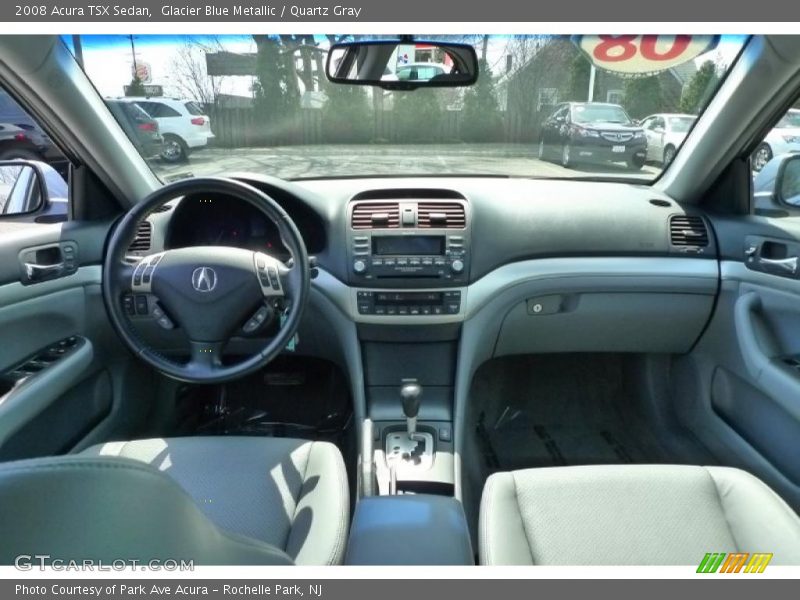 Glacier Blue Metallic / Quartz Gray 2008 Acura TSX Sedan