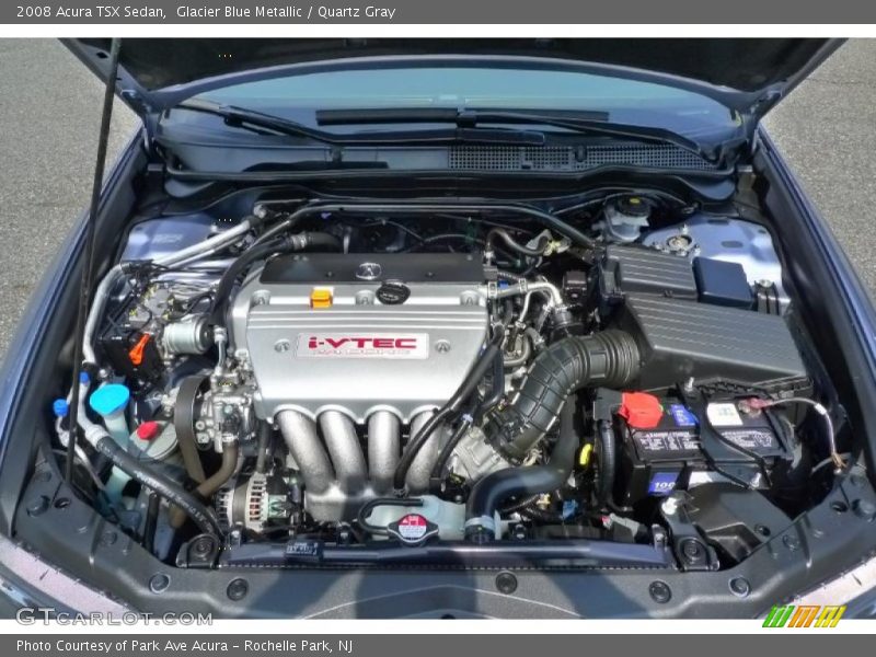 Glacier Blue Metallic / Quartz Gray 2008 Acura TSX Sedan