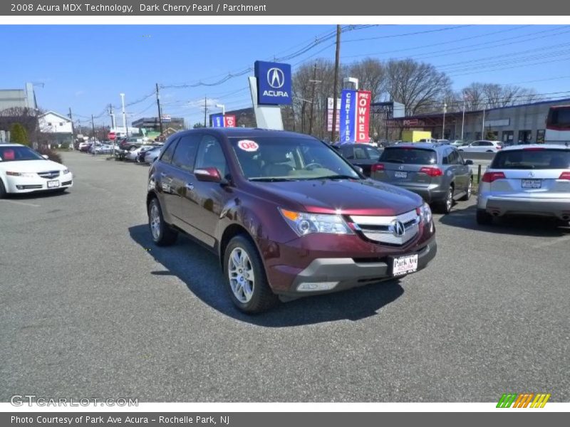 Dark Cherry Pearl / Parchment 2008 Acura MDX Technology