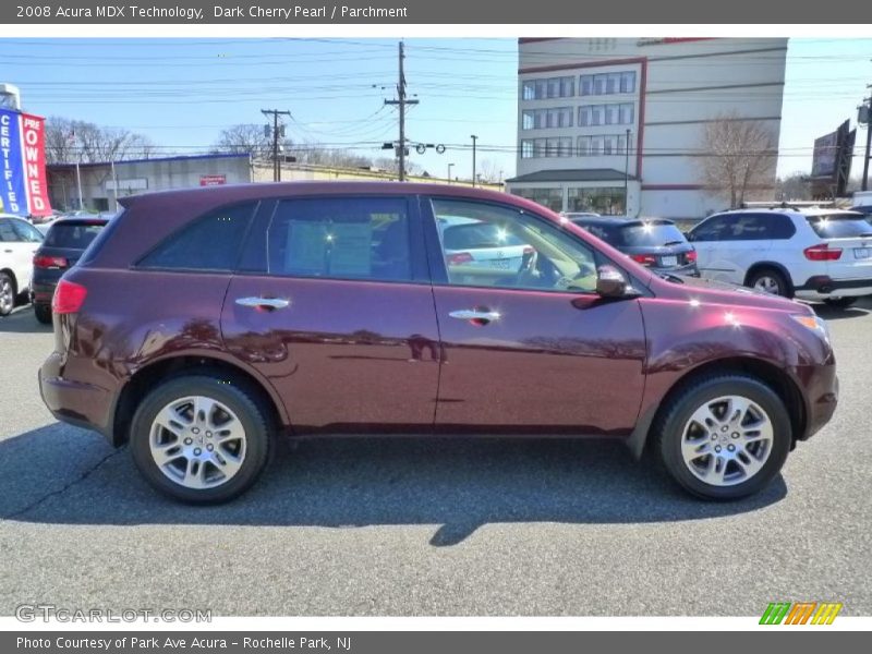 Dark Cherry Pearl / Parchment 2008 Acura MDX Technology