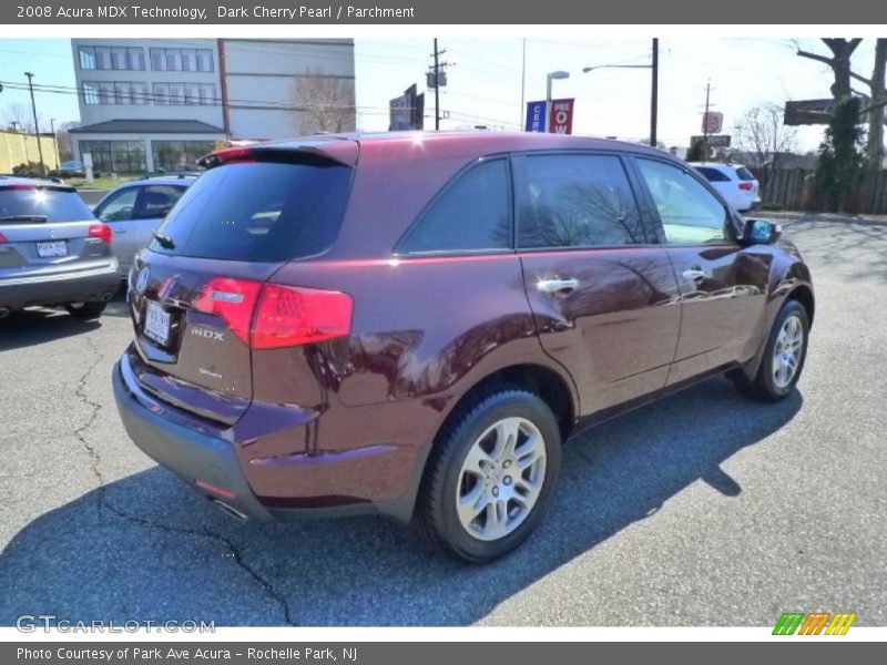 Dark Cherry Pearl / Parchment 2008 Acura MDX Technology
