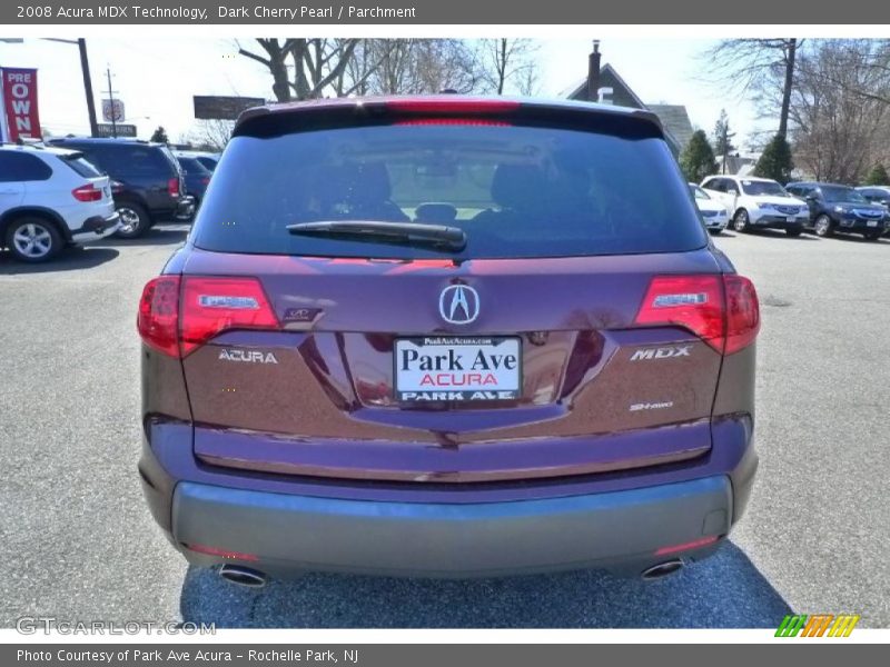 Dark Cherry Pearl / Parchment 2008 Acura MDX Technology