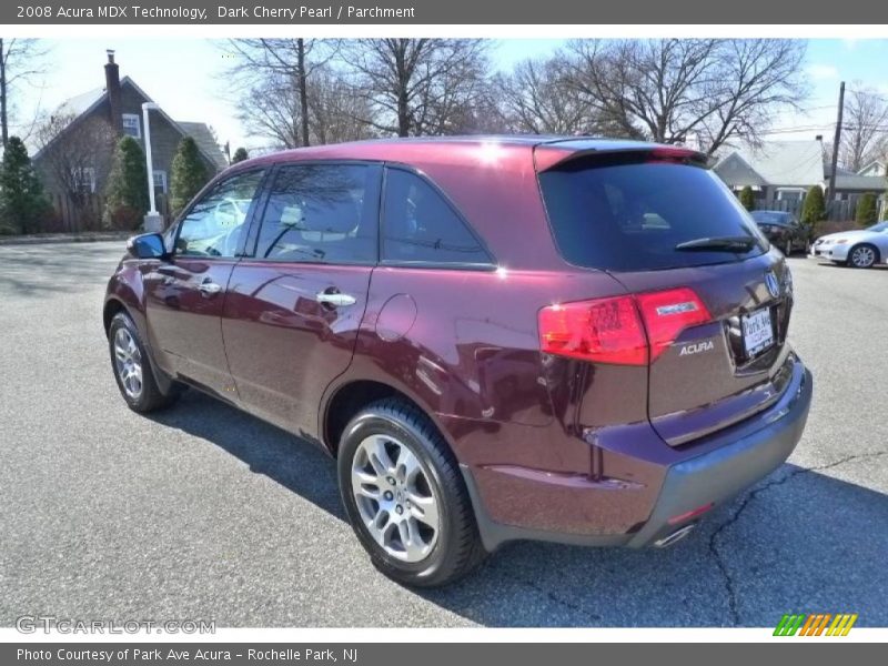 Dark Cherry Pearl / Parchment 2008 Acura MDX Technology