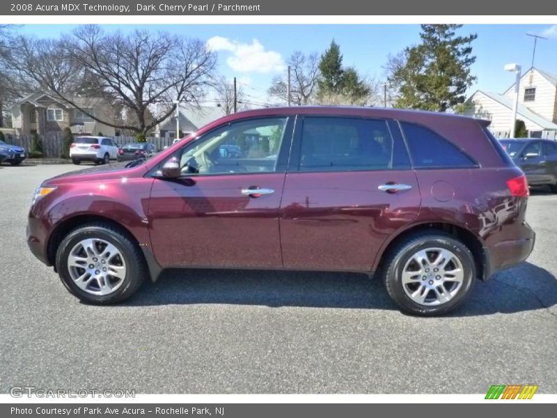 Dark Cherry Pearl / Parchment 2008 Acura MDX Technology